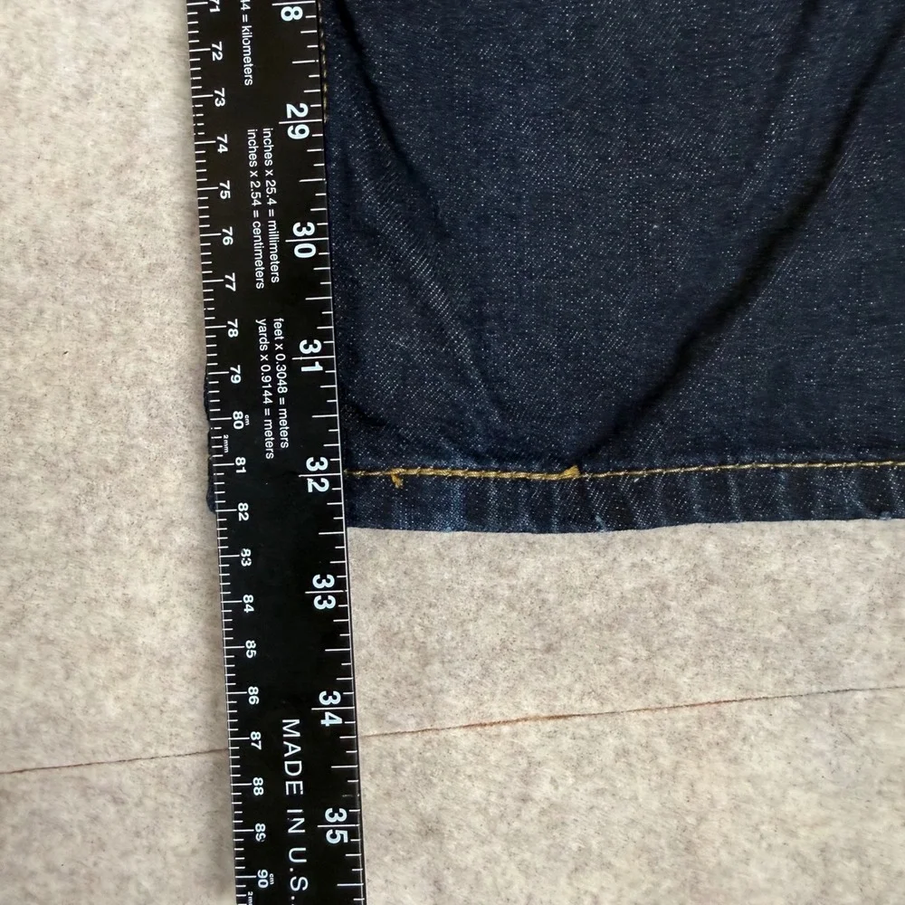 Levi 527 Slim Bootcut Jeans 36x32 Dark Wash Indigo Denim Pants Workwear